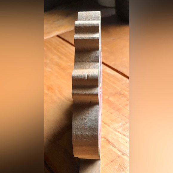 Christmas Joy Gift Box and Ho Ho Ho Sleigh Stand Up Shelf Tabletop Decor Bundle - Picture 3 of 5